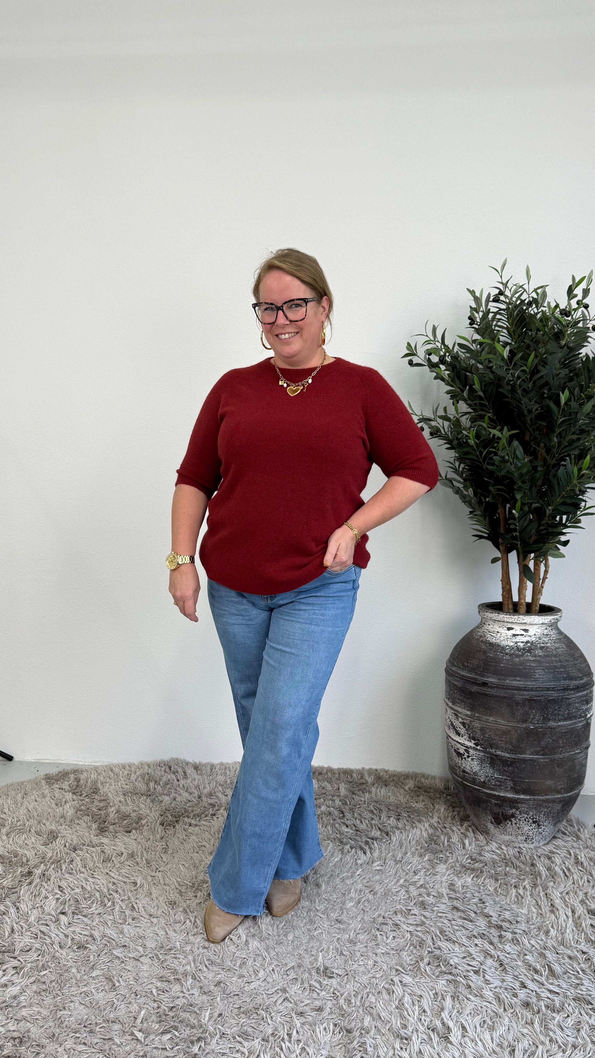 ZACHTE TOP BASIC BORDEAUX