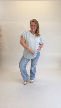 LINNEN LOOK ROEZEL TOP - 1394