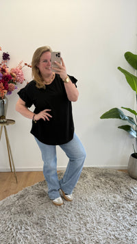LINNEN LOOK ROEZEL TOP - 1394