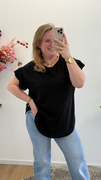 LINNEN LOOK ROEZEL TOP - 1394
