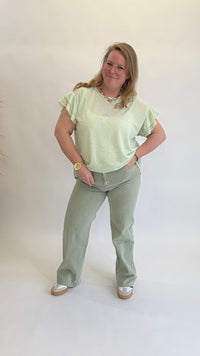LINNEN LOOK ROEZEL TOP - 1394