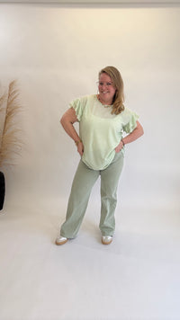 LINNEN LOOK ROEZEL TOP - 1394