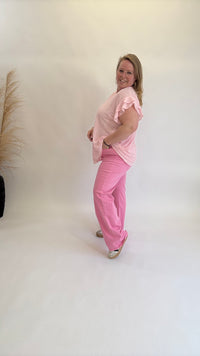 LINNEN LOOK ROEZEL TOP - 1394