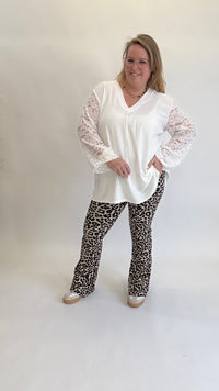V-HALS TOP MET KANT - 1398