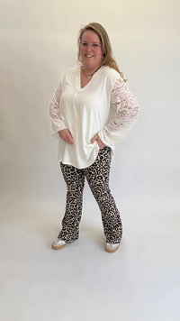 V-HALS TOP MET KANT - 1398