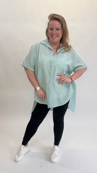 LINNEN LOOK BLOUSE - 1406