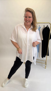 LINNEN LOOK BLOUSE - 1406