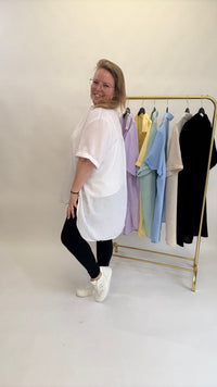 LINNEN LOOK BLOUSE - 1406