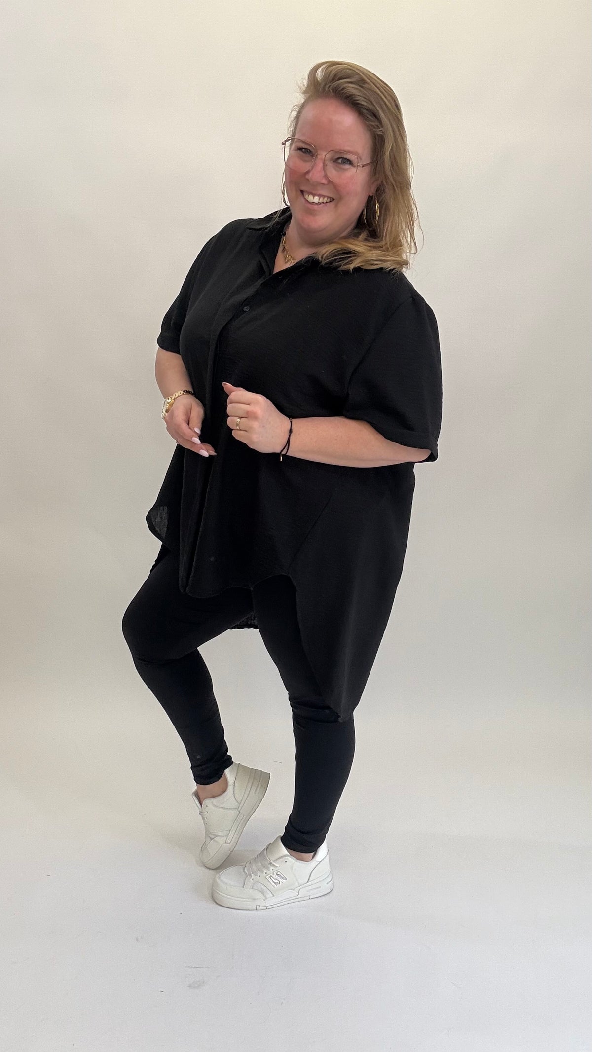 LINNEN LOOK BLOUSE - 1406