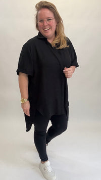 LINNEN LOOK BLOUSE - 1406