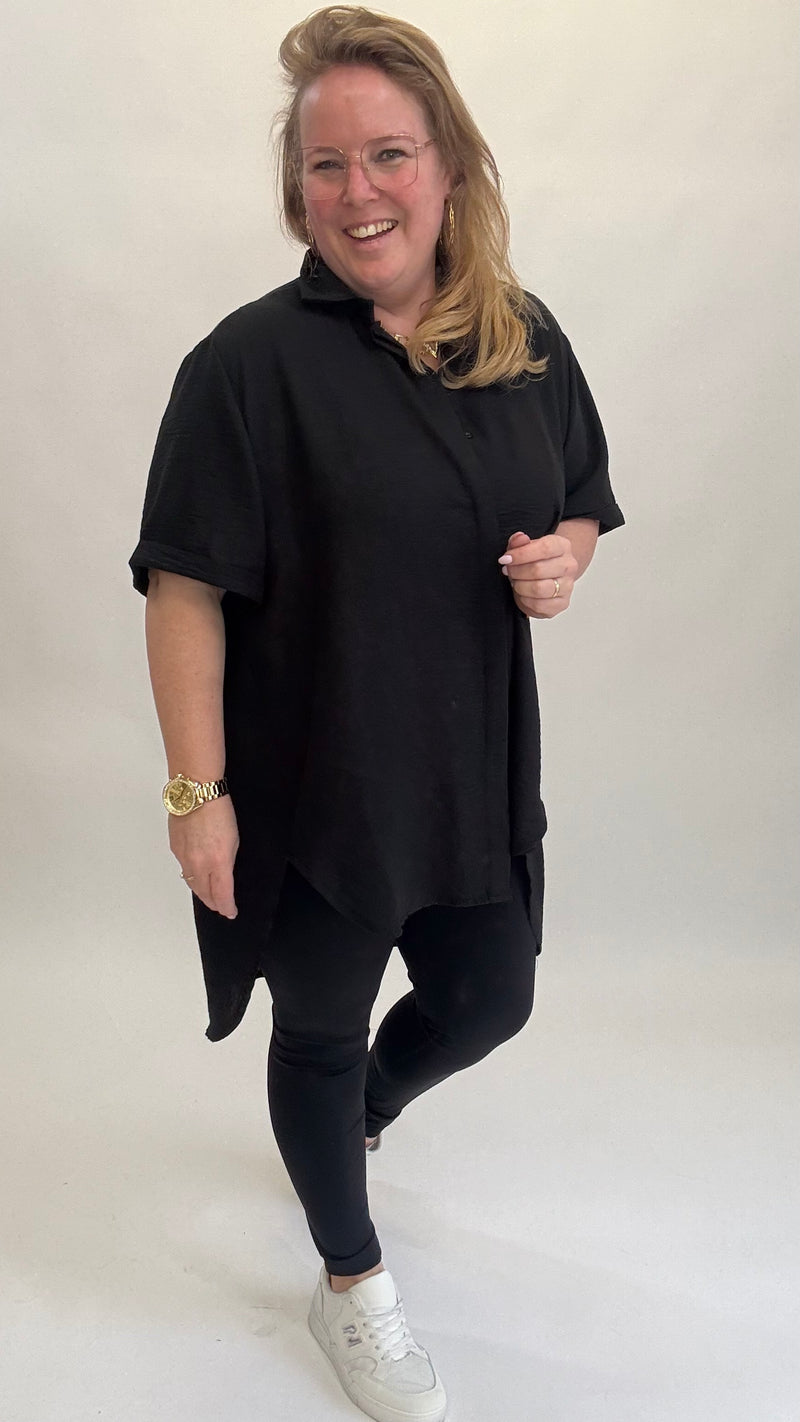 LINNEN LOOK BLOUSE - 1406