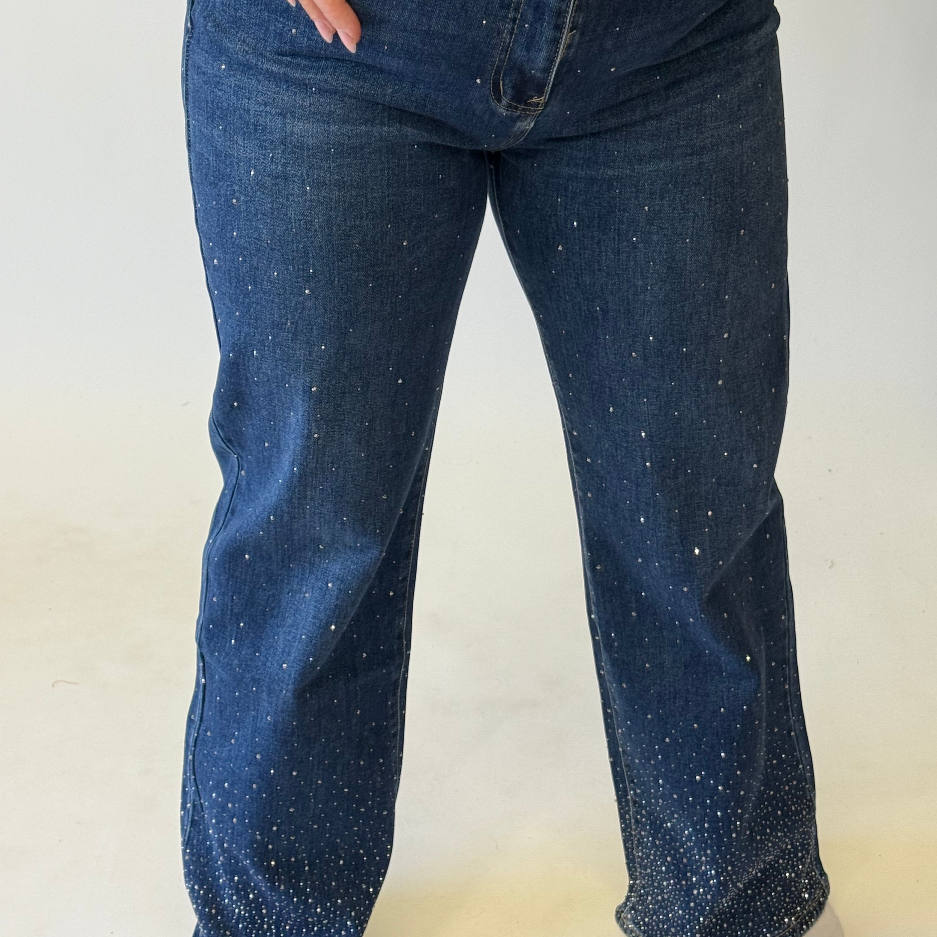 G-SMACK DIAMOND WIDE LEGG DENIM - SKM1099