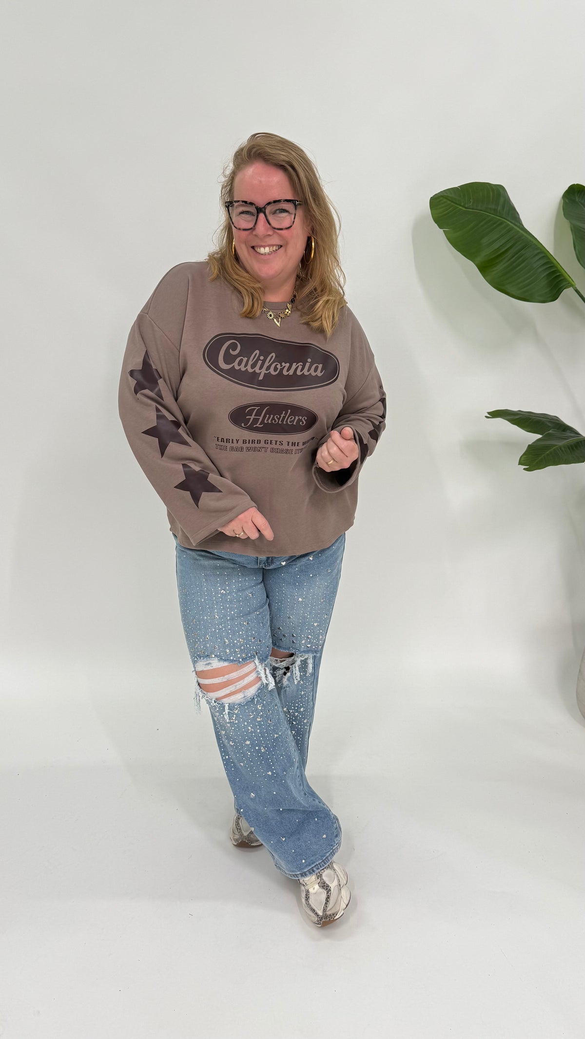 CALIFORNIA STAR SWEATER TAUPE