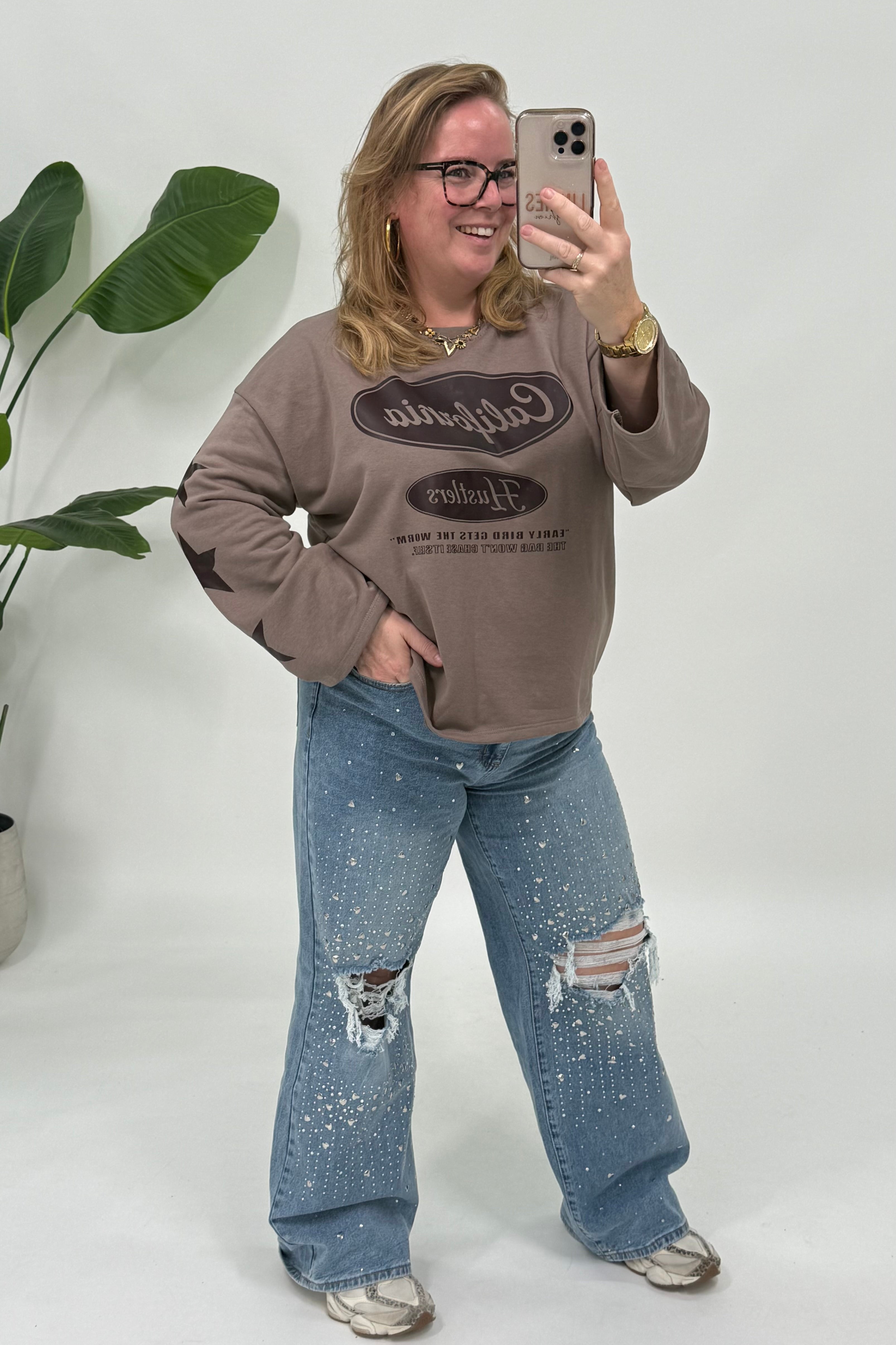 CALIFORNIA STAR SWEATER TAUPE