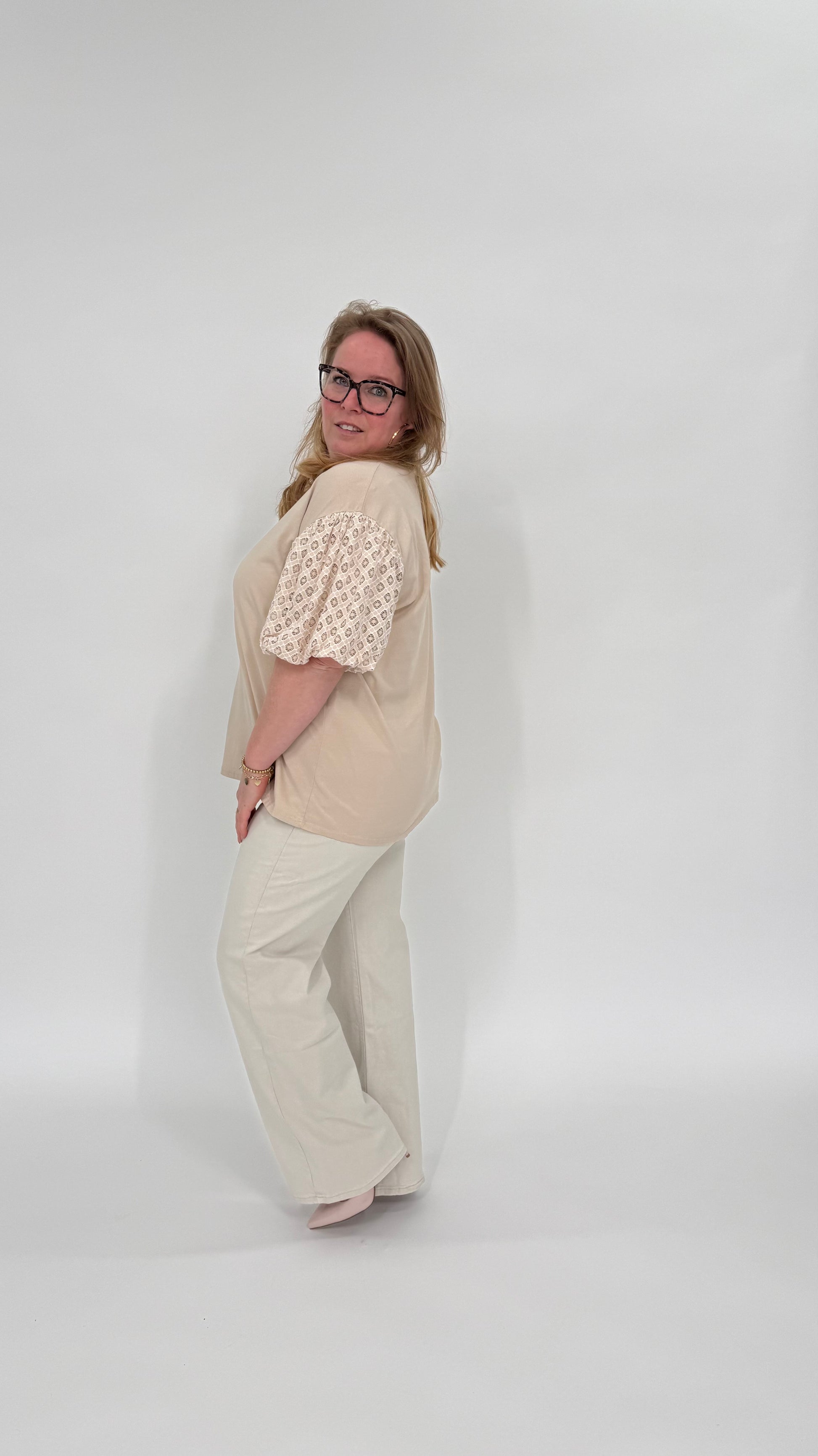 MOM WIDE LEG JEANS MERK GOODIES DJ2456 (40 bis 48) - GRAU