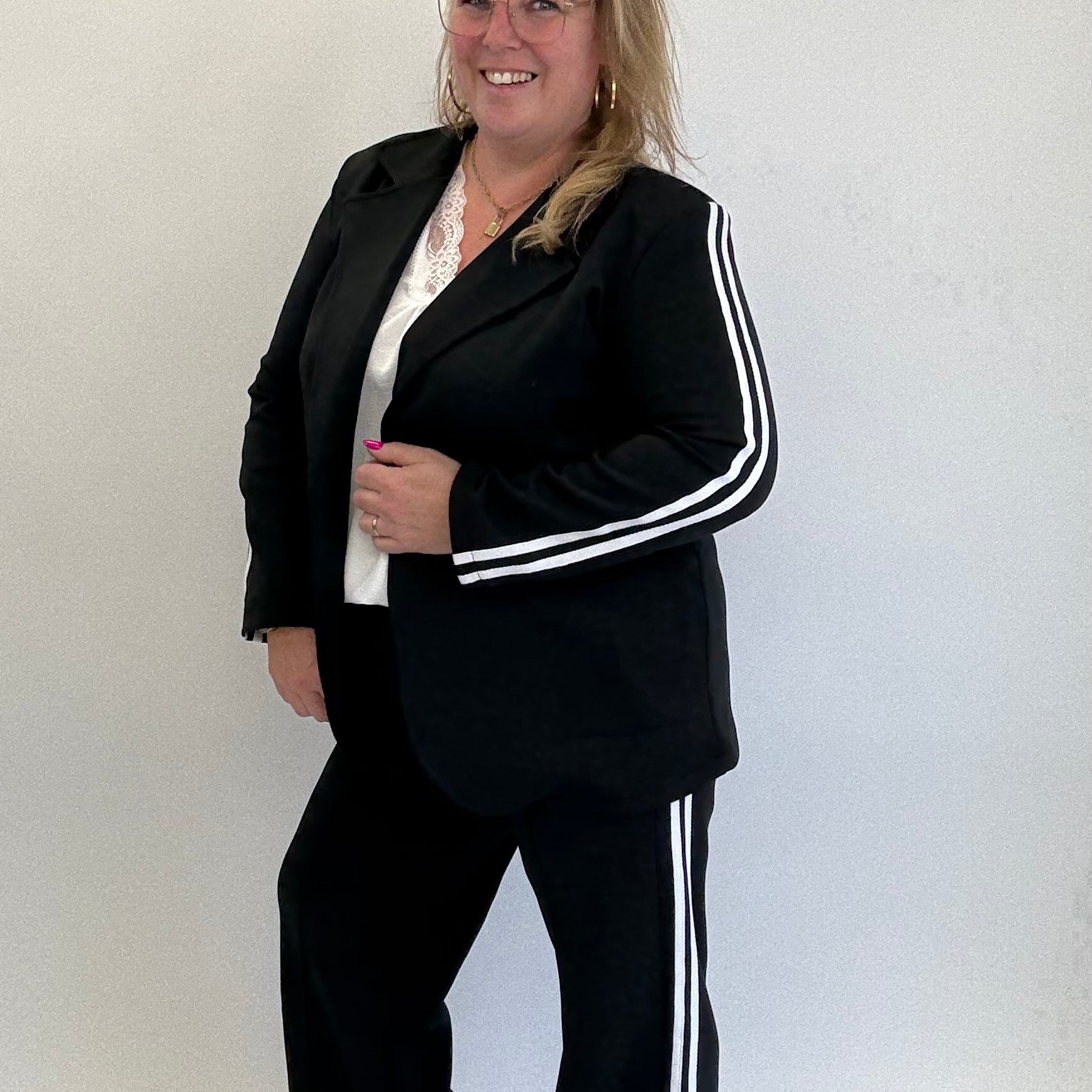 BLAZER STREEP PAK 2-DELIGE SET - 1679