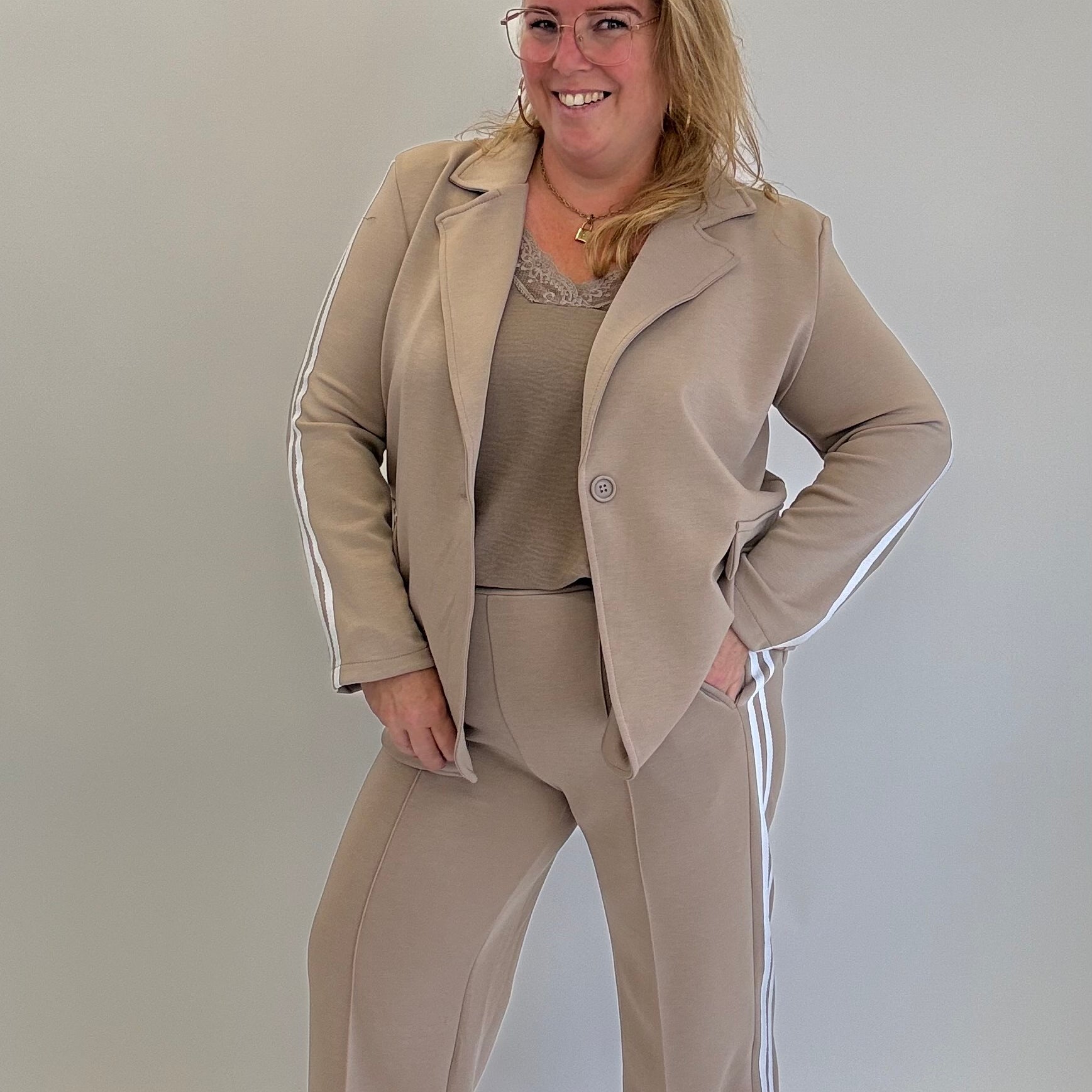 BLAZER STREEP PAK 2-DELIGE SET - 1679