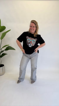 MOM WIDE LEG JEANS MERK GOODIES DJ2456 (40 bis 48) - GRAU