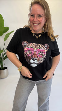 ZONNEBRIL PANTER T-SHIRT ZWART - 1426
