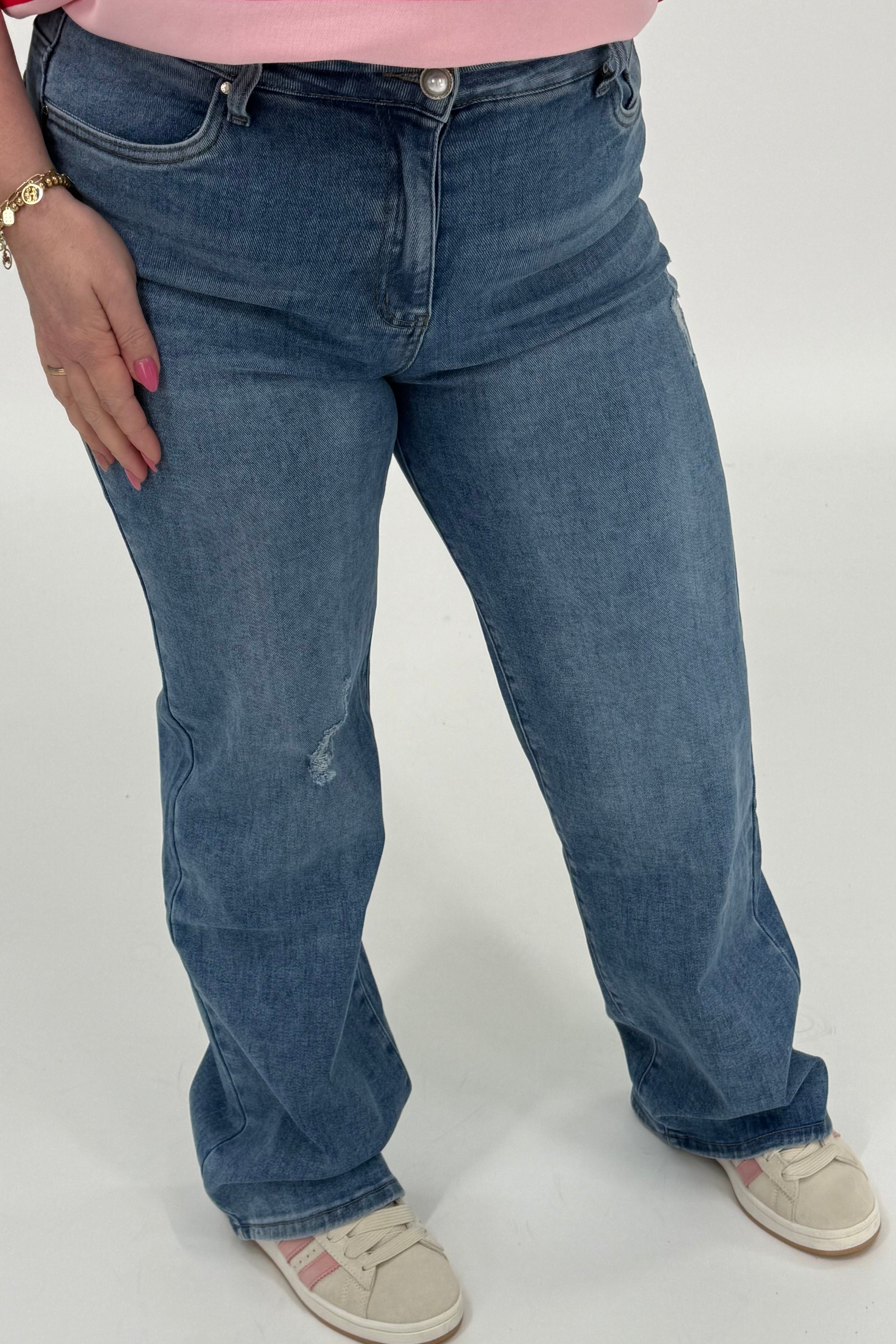 GOODIES DENIM WIDE LEGG - DJ2581