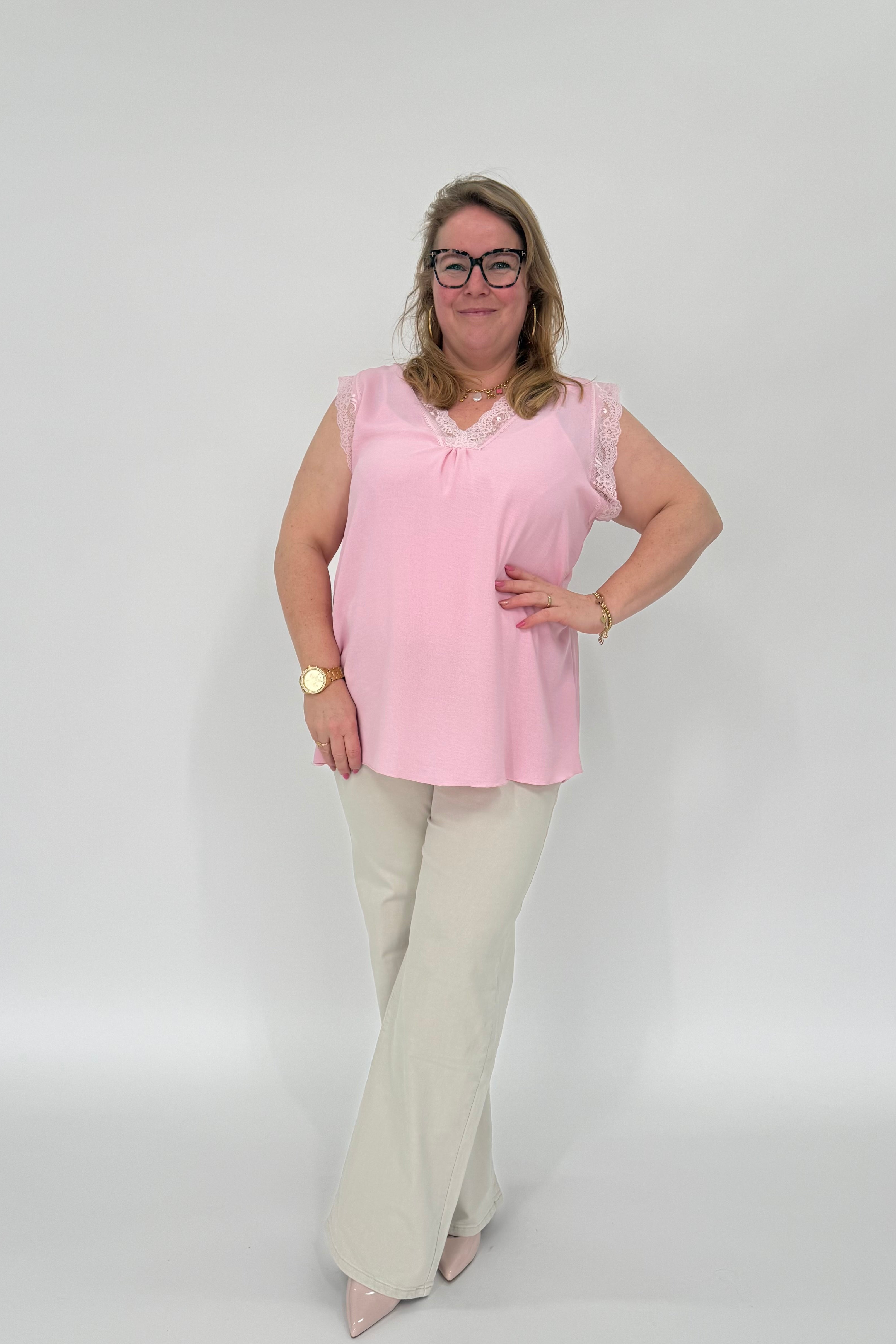 MILA TOP LICHT ROZE