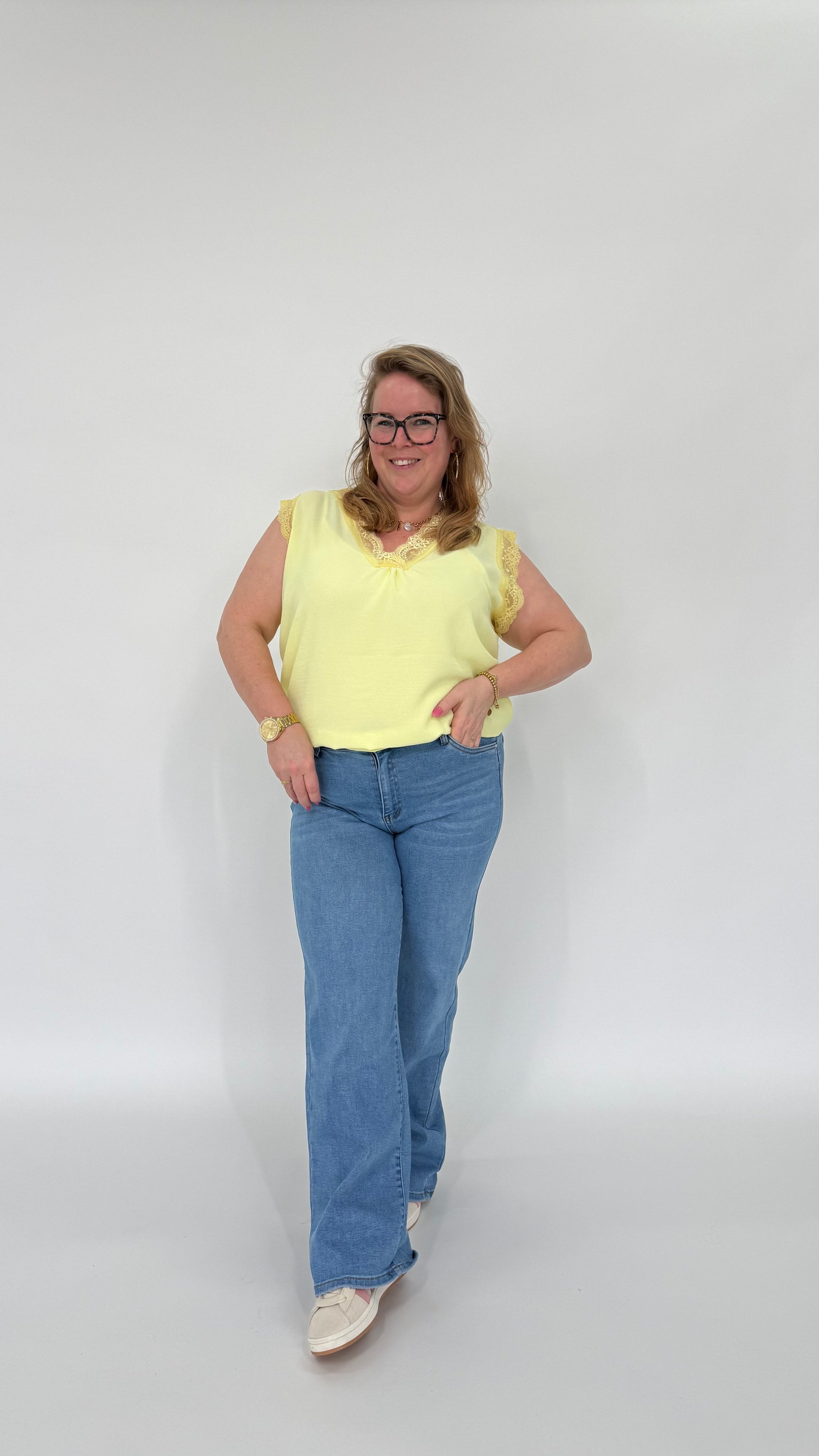 MOM WIDE LEG JEANS MERK GOODIES DJ2456 (40 bis 48) - GRAU