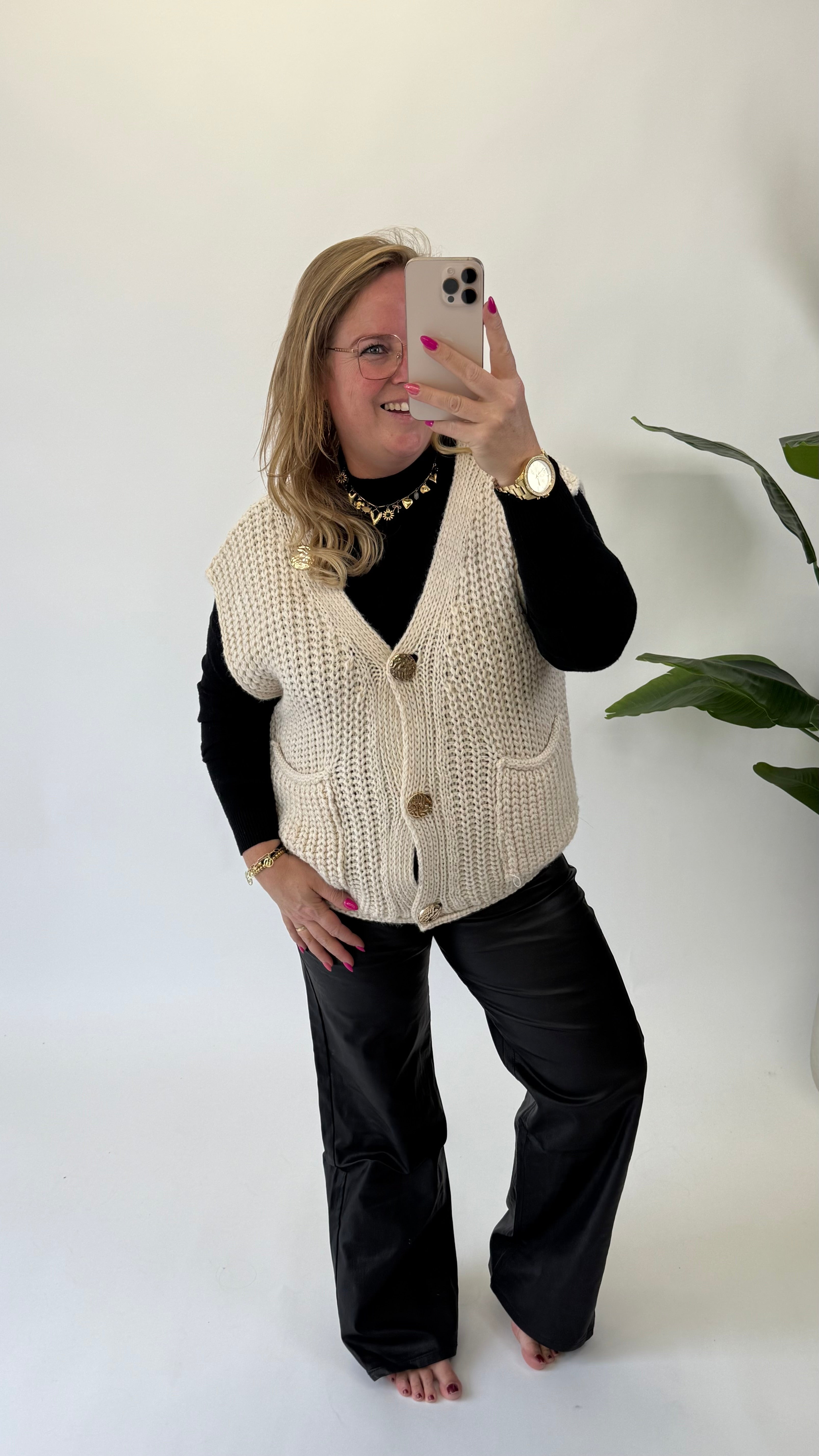 GEHAAKTE GILET - 1709