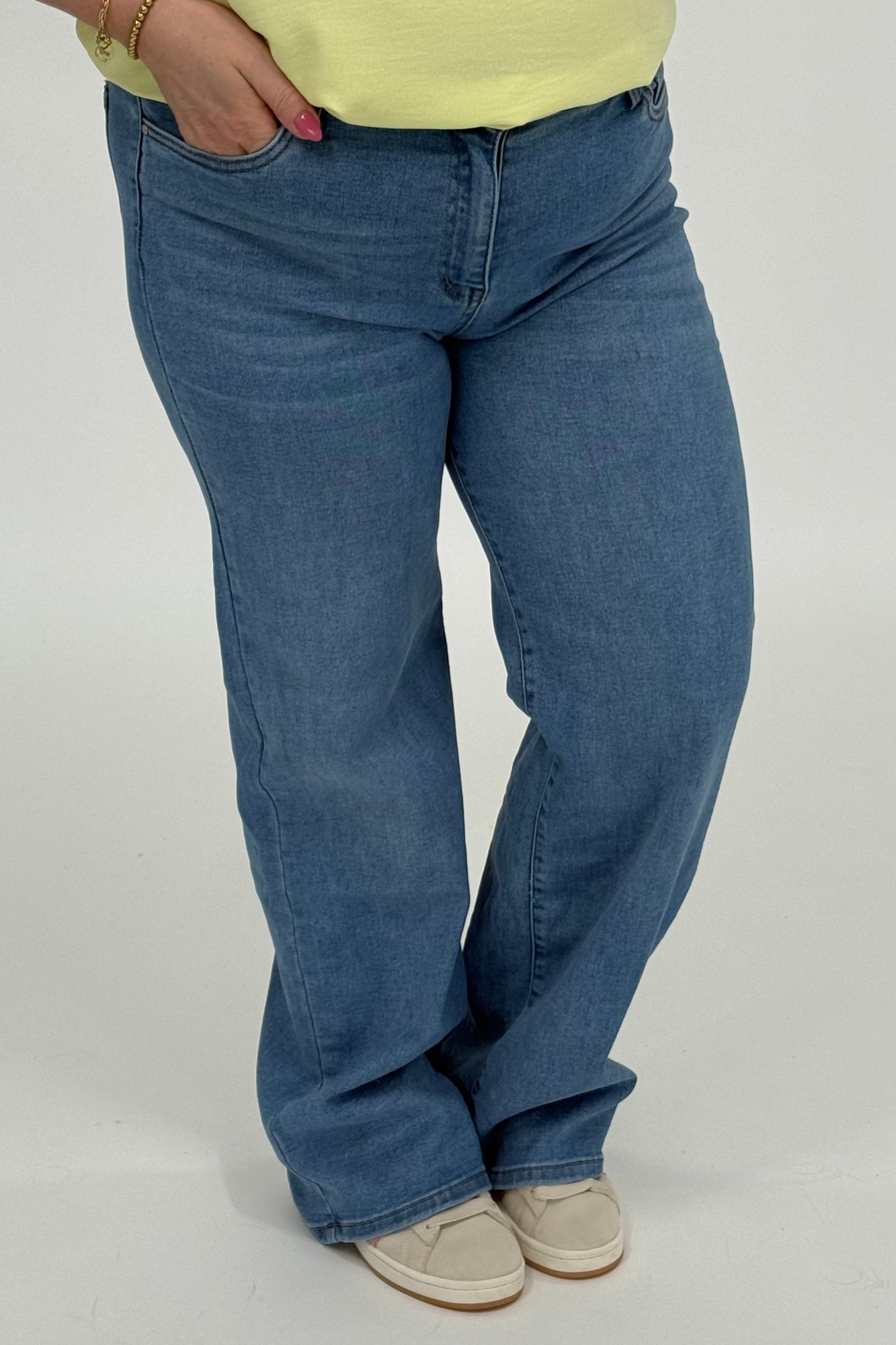 GOODIES DENIM WIDE LEGG - DJ2705