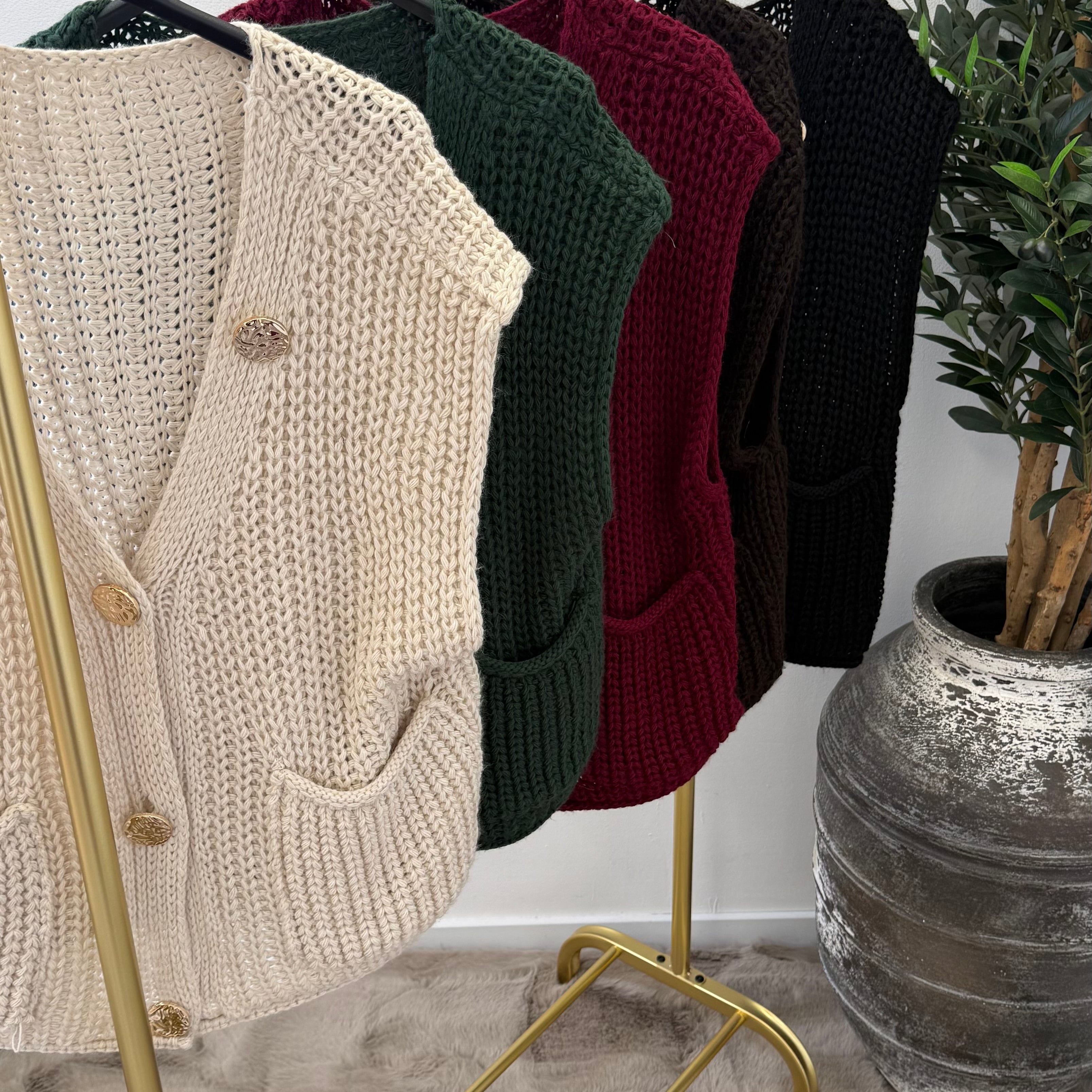 GEHAAKTE GILET - 1709