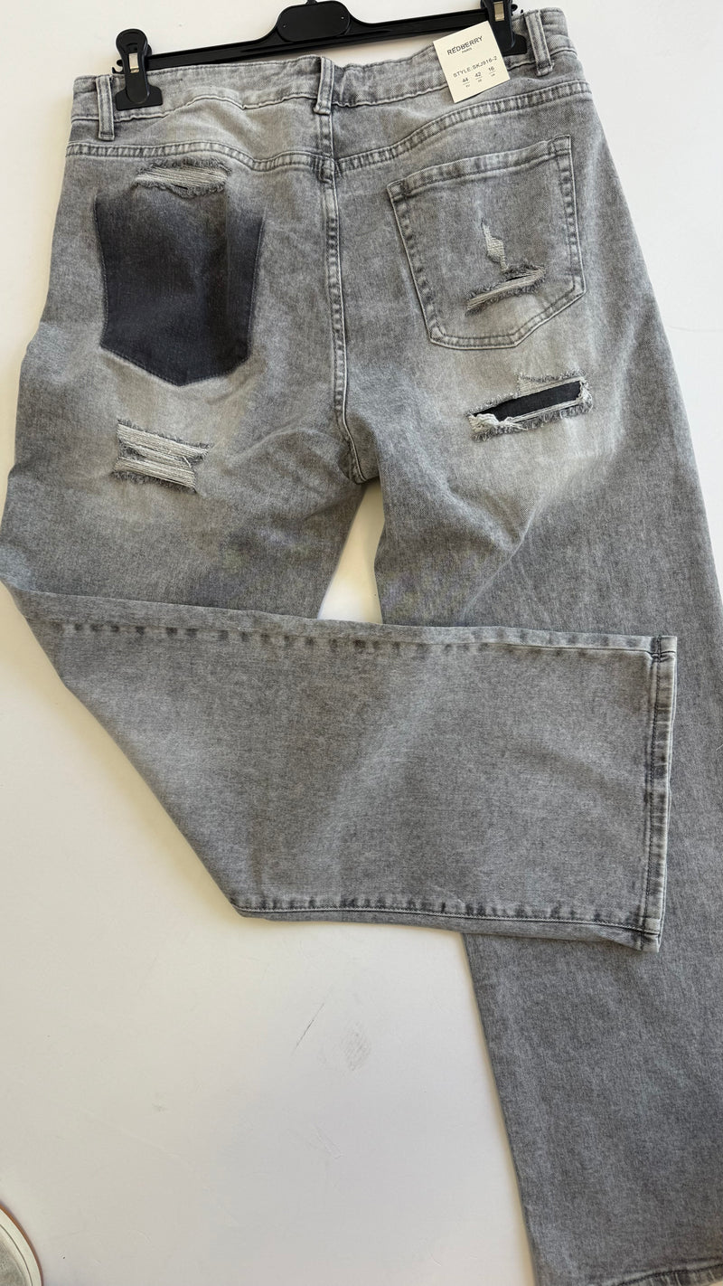 MOM WIDE LEG JEANS MERK GOODIES DJ2456 (40 bis 48) - GRAU