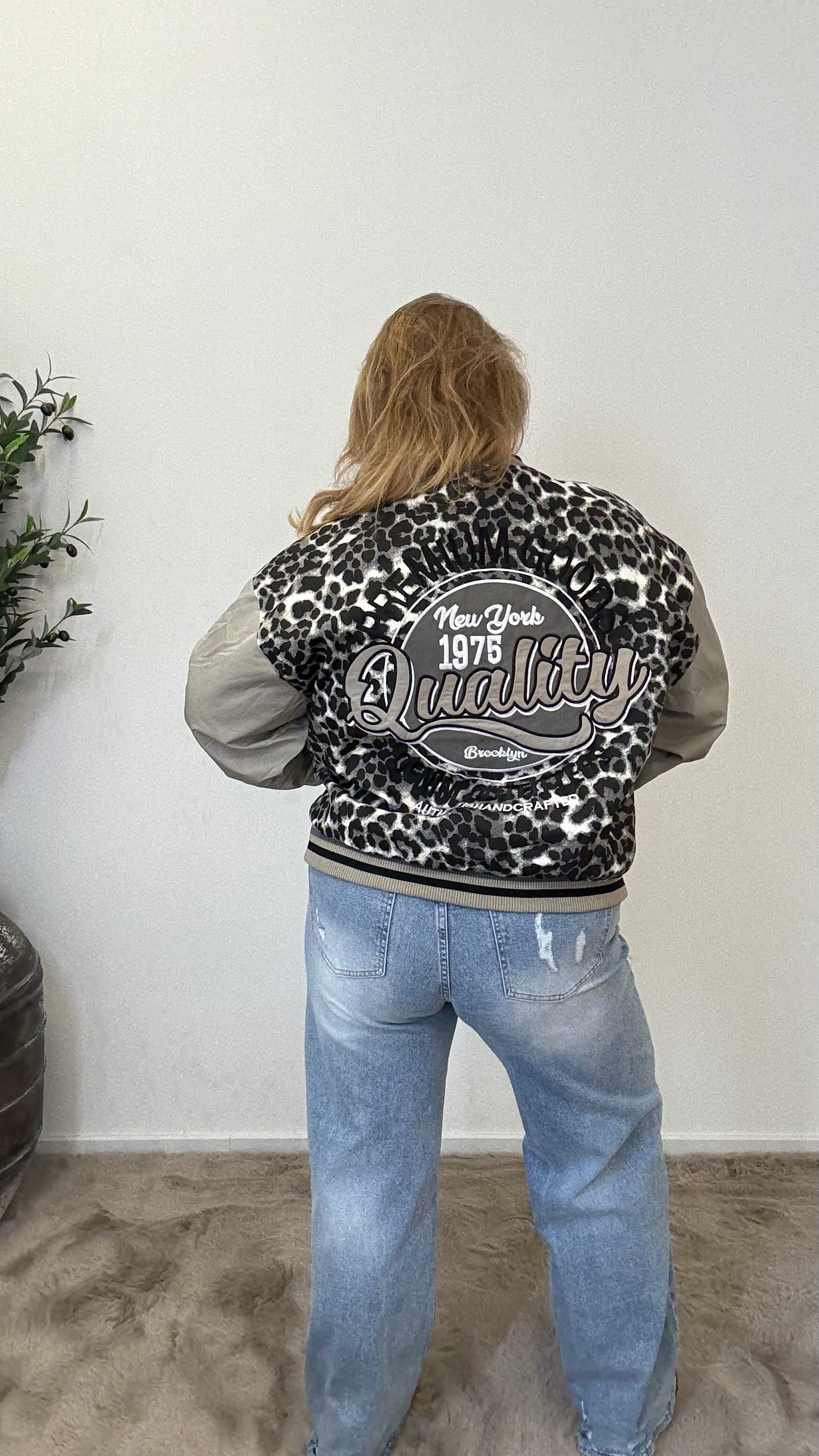 BO DENIM WESTE (38 BIS 50) - SCHWARZ