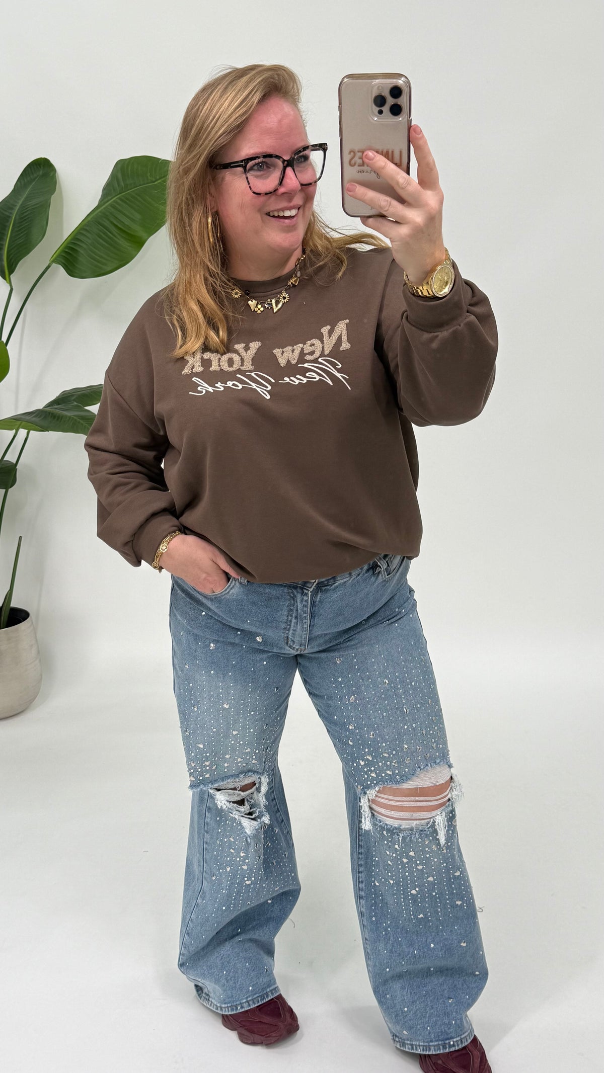 NEW YORK SWEATER MOOIJ CHOCO