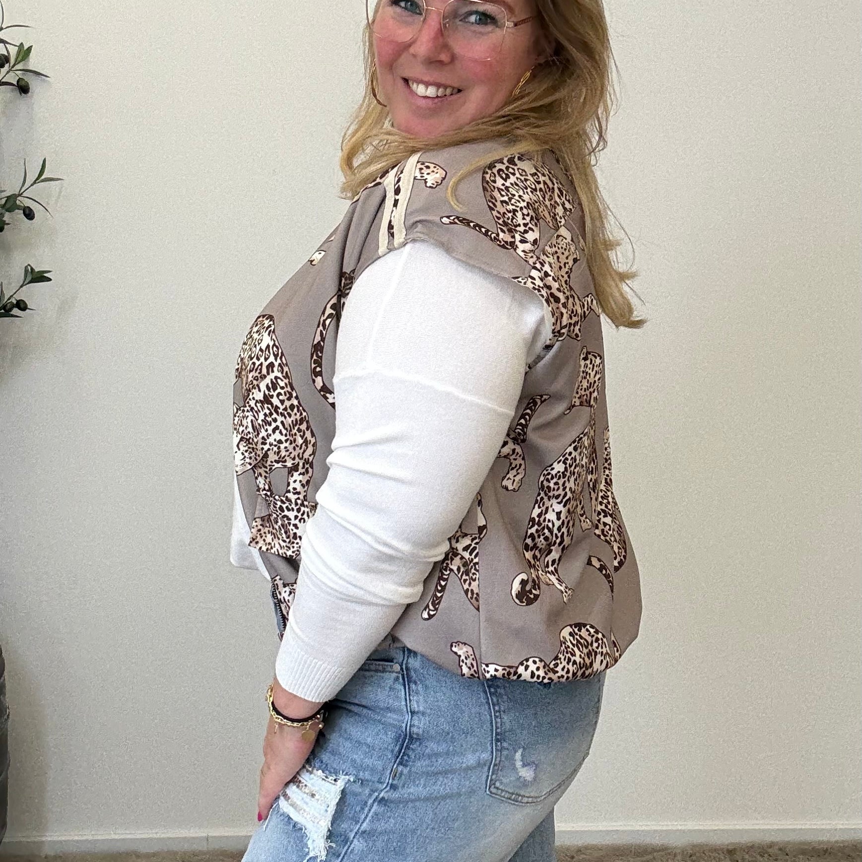 LEOPARD GILET - 1684