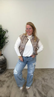 LEOPARD GILET - 1684