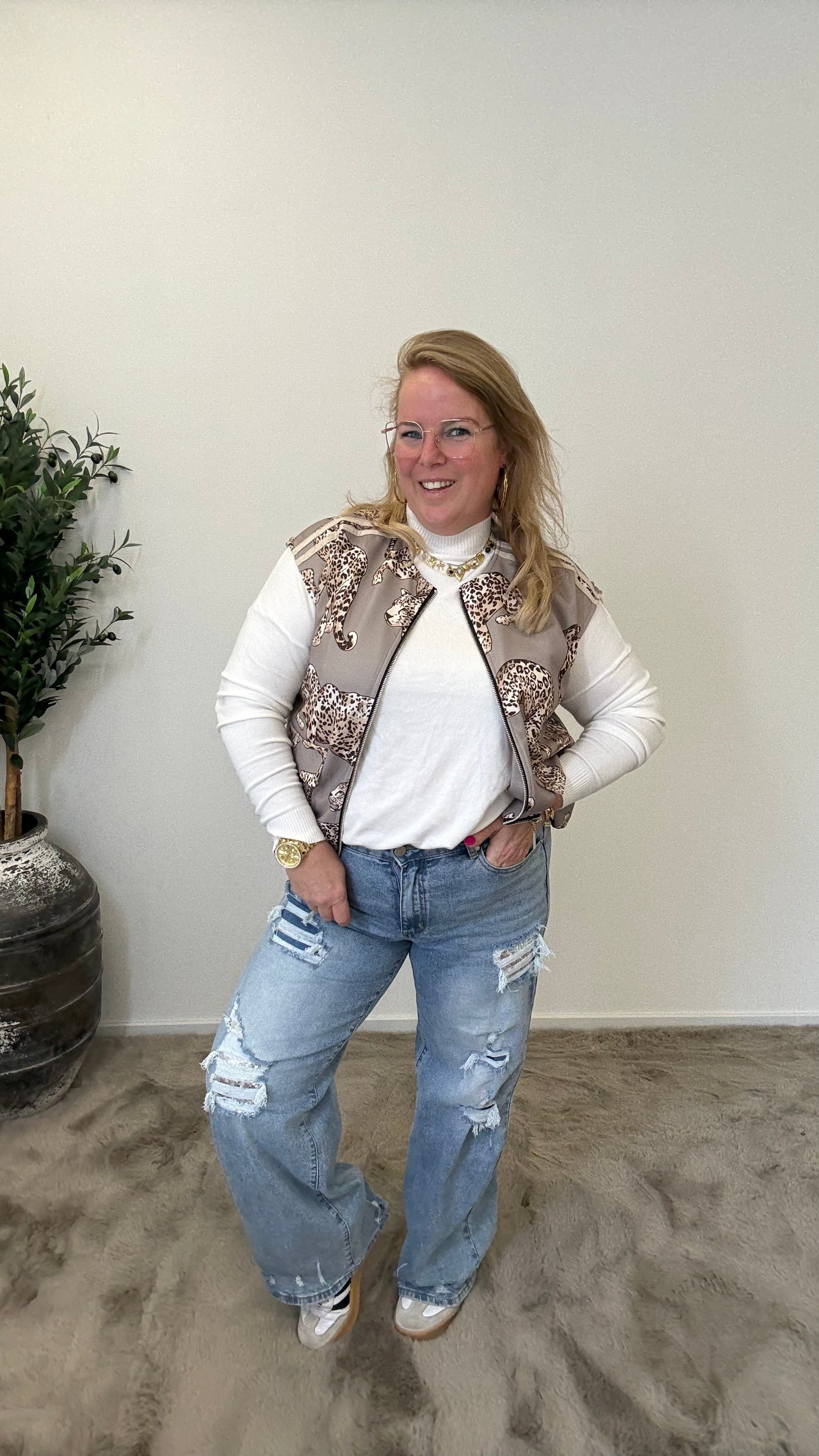 LEOPARD GILET - 1684