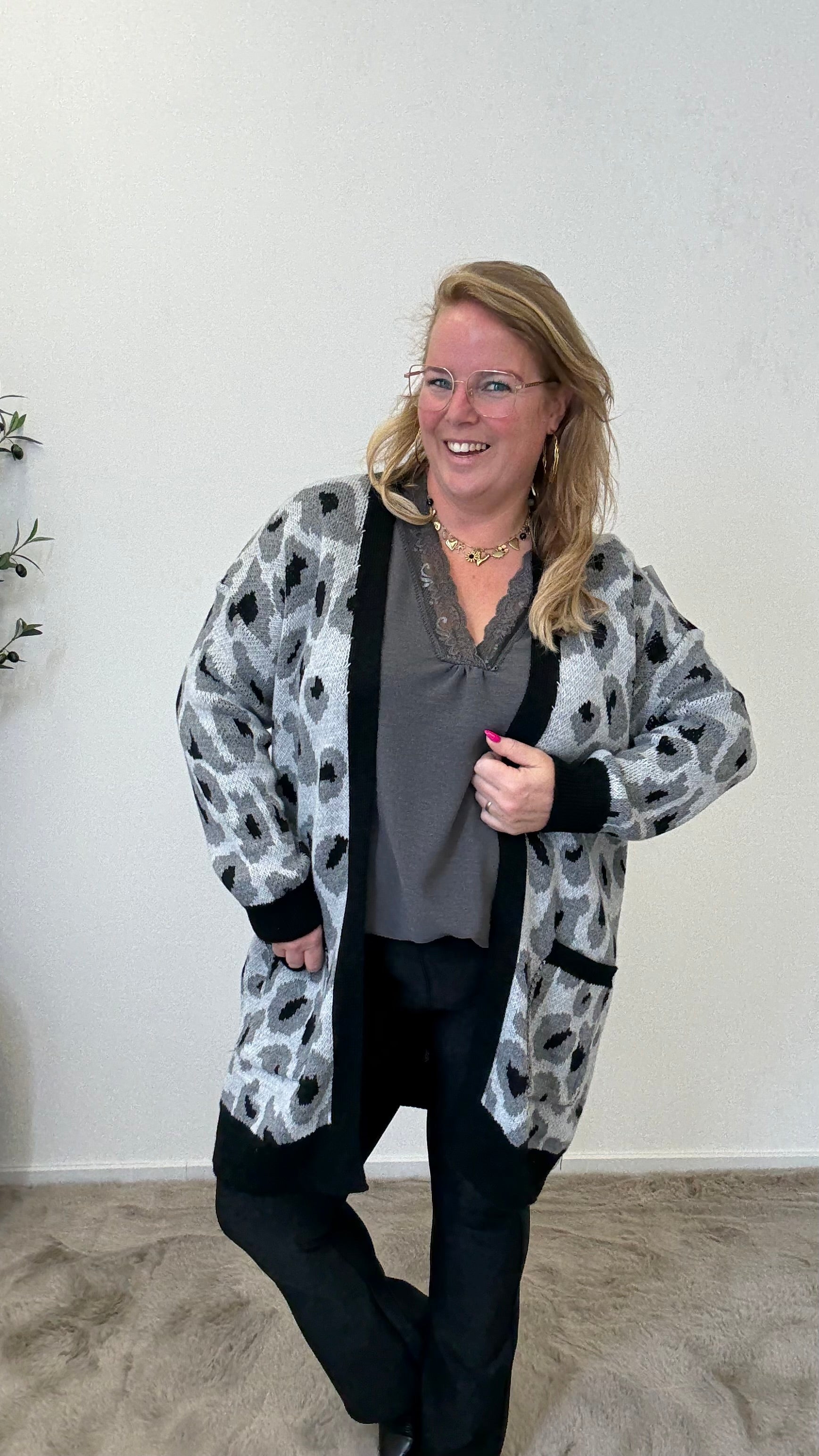 LEOPARD COLOR VEST - 1689