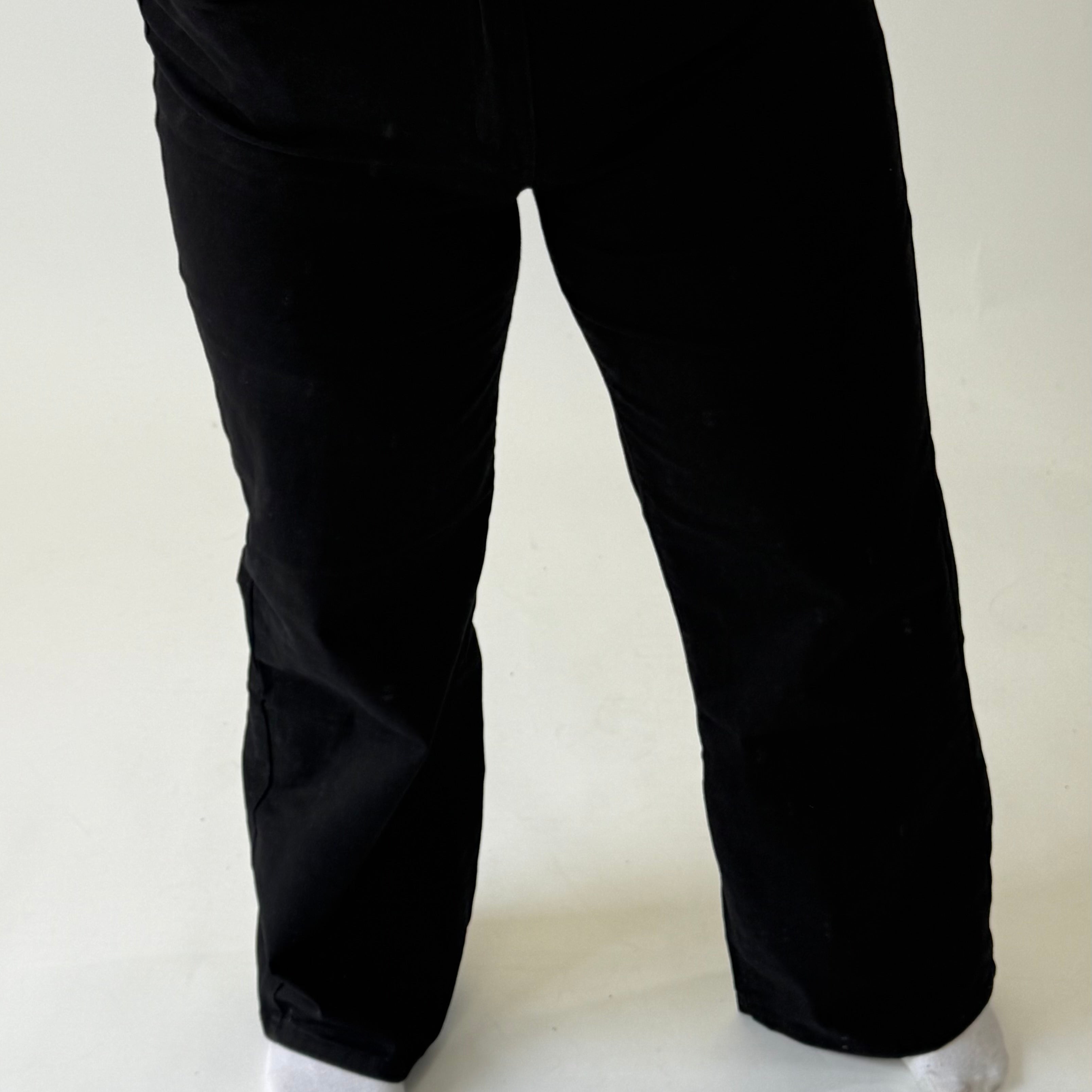 GOODIES JEANS WIDE LEG ZWART - DJ2498-1