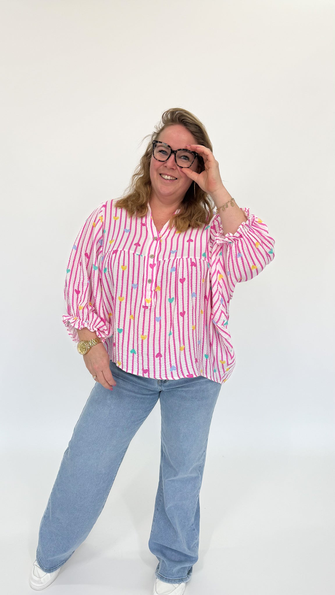 KATOENEN VLINDERMOUW TOP - 1961