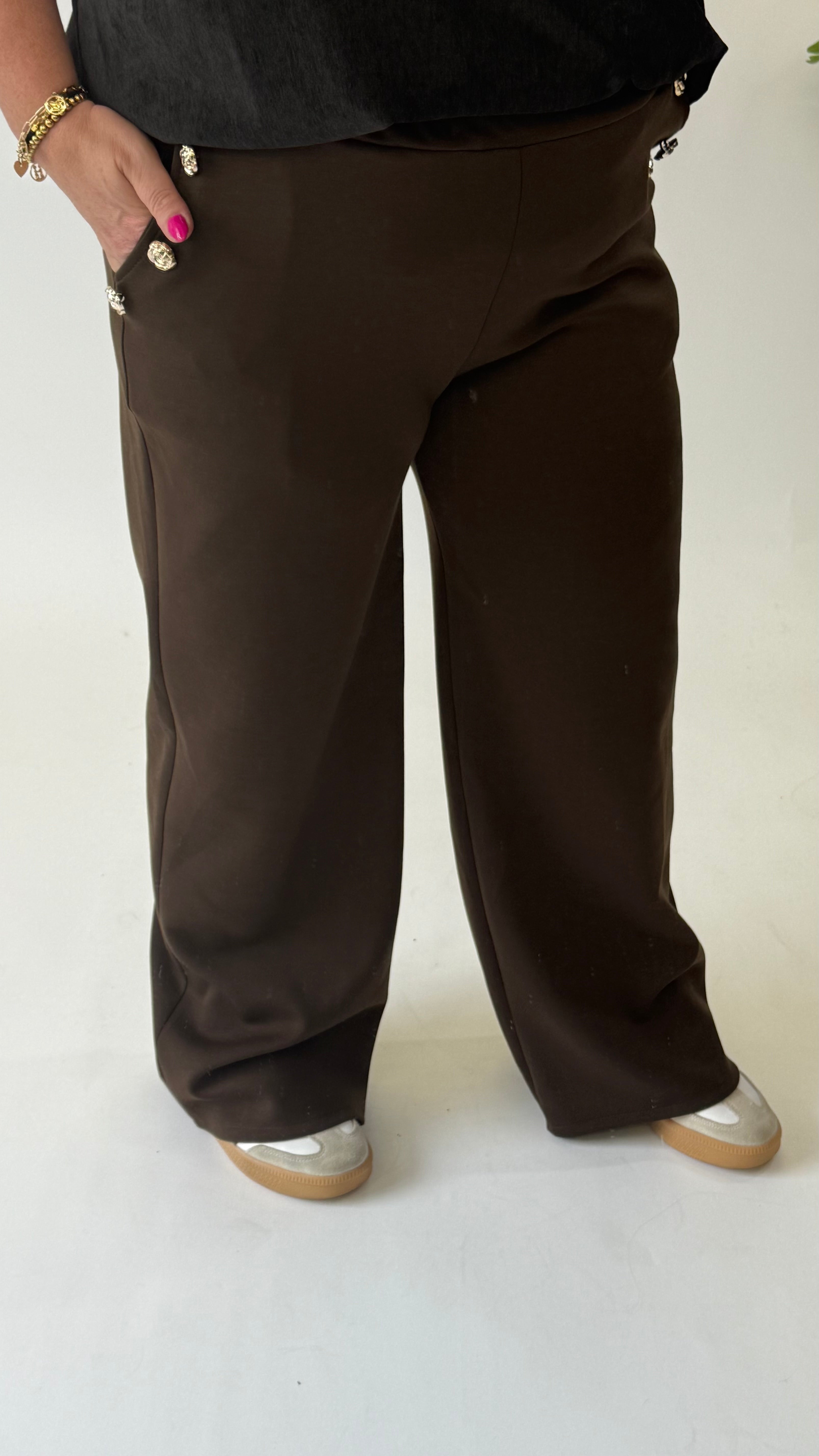 JOGGER WIDE LEGG FLOWER KNOOP - 1707