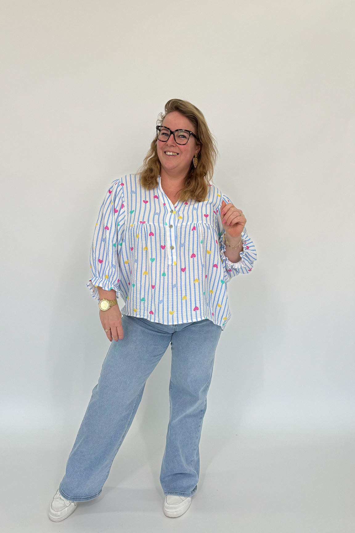 KATOENEN VLINDERMOUW TOP - 1961