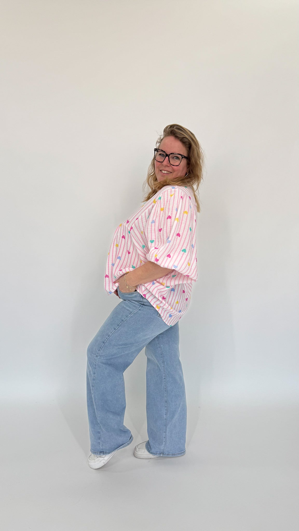 KATOENEN VLINDERMOUW TOP - 1961