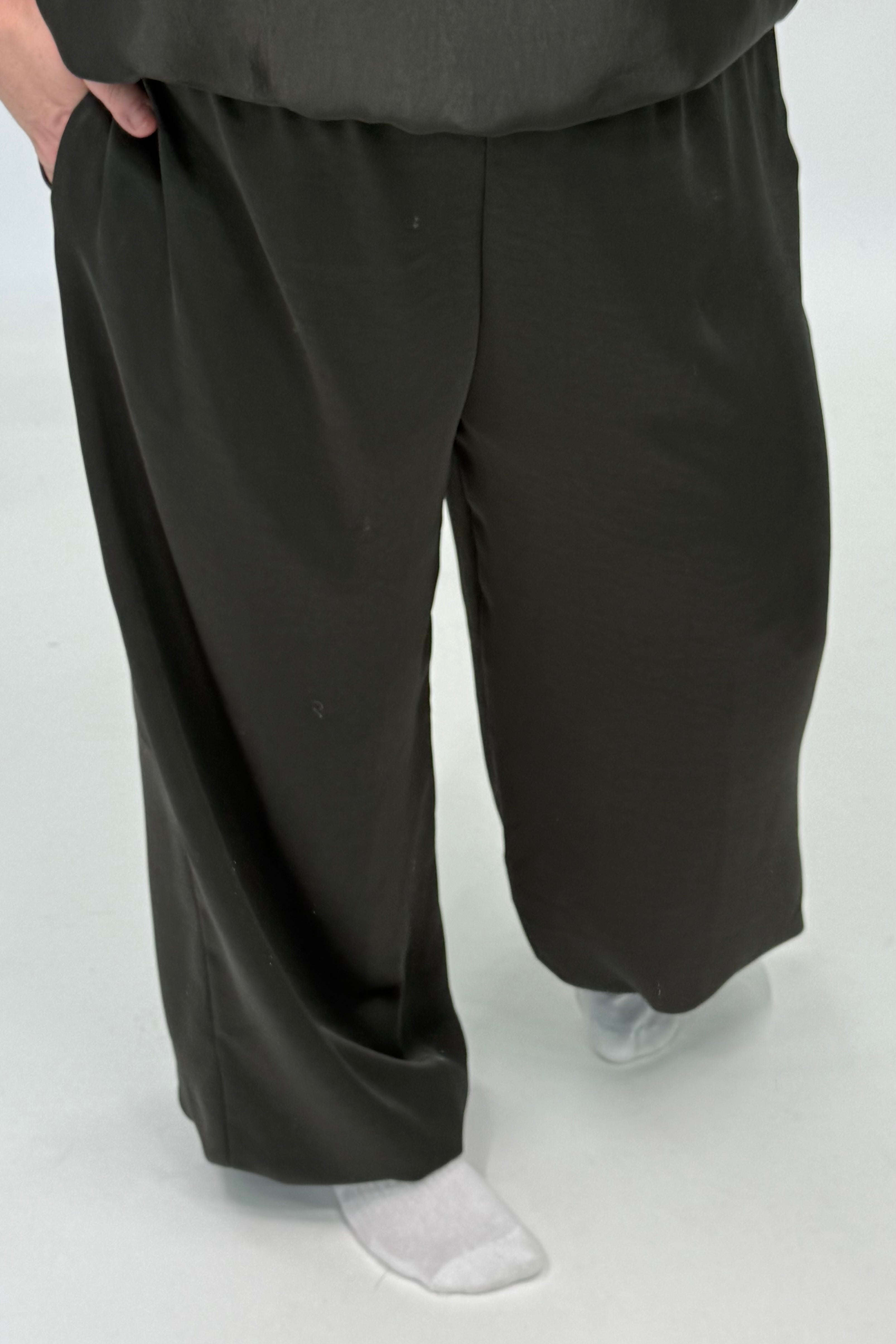 SILK LOOK BROEK ARMY