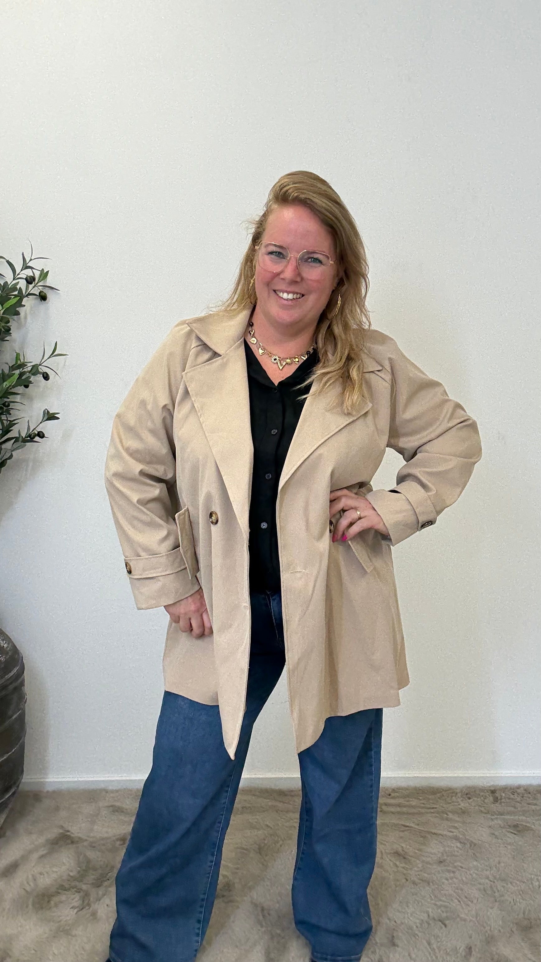 TRENCHCOAT HALF LANG - 1695