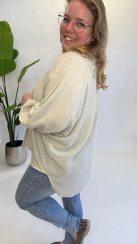 KRIJT STREEP BLOUSE - 1444