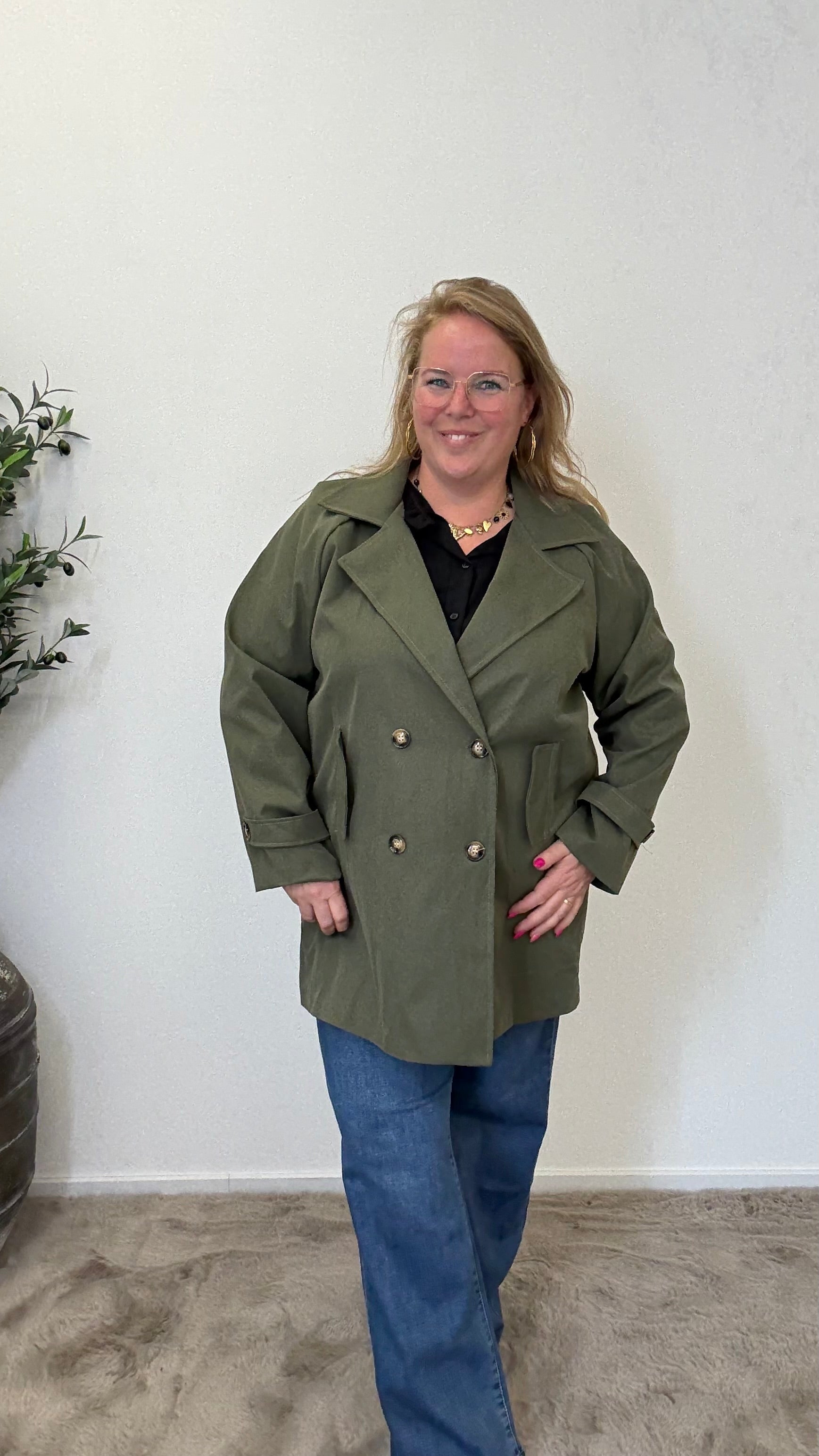 TRENCHCOAT HALF LANG - 1695
