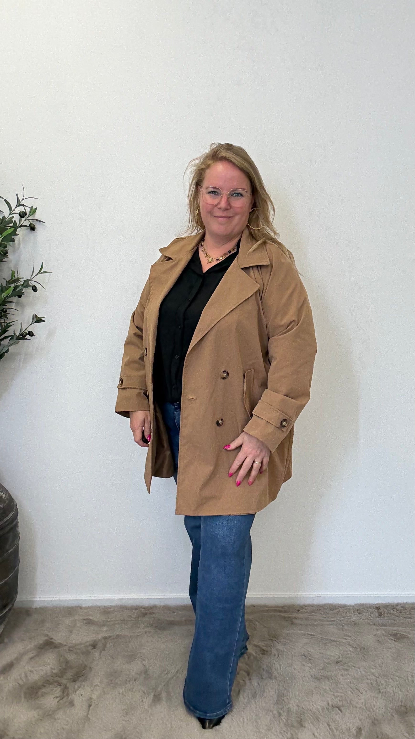 TRENCHCOAT HALF LANG - 1695