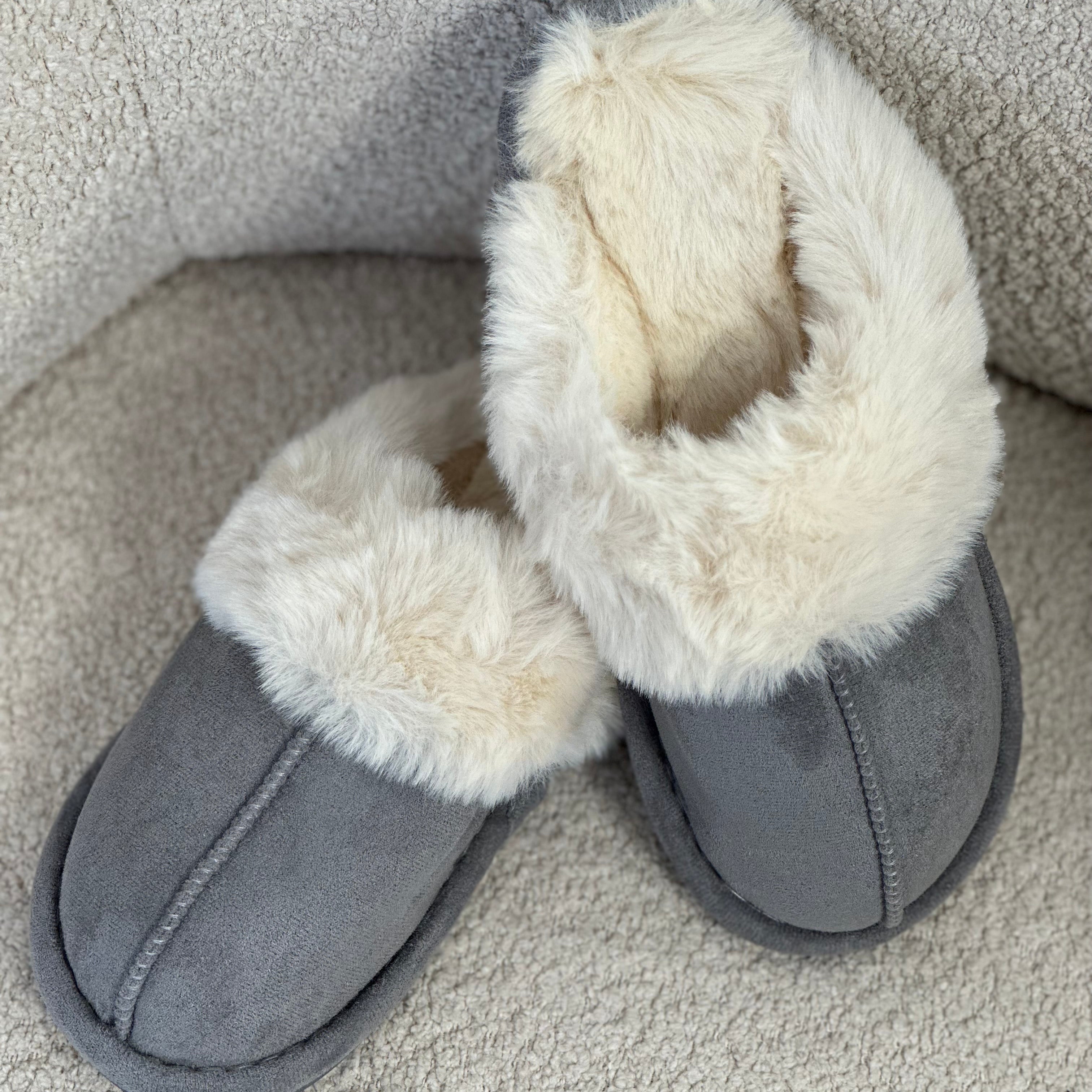 PANTOFFEL ARIA - GRIJS