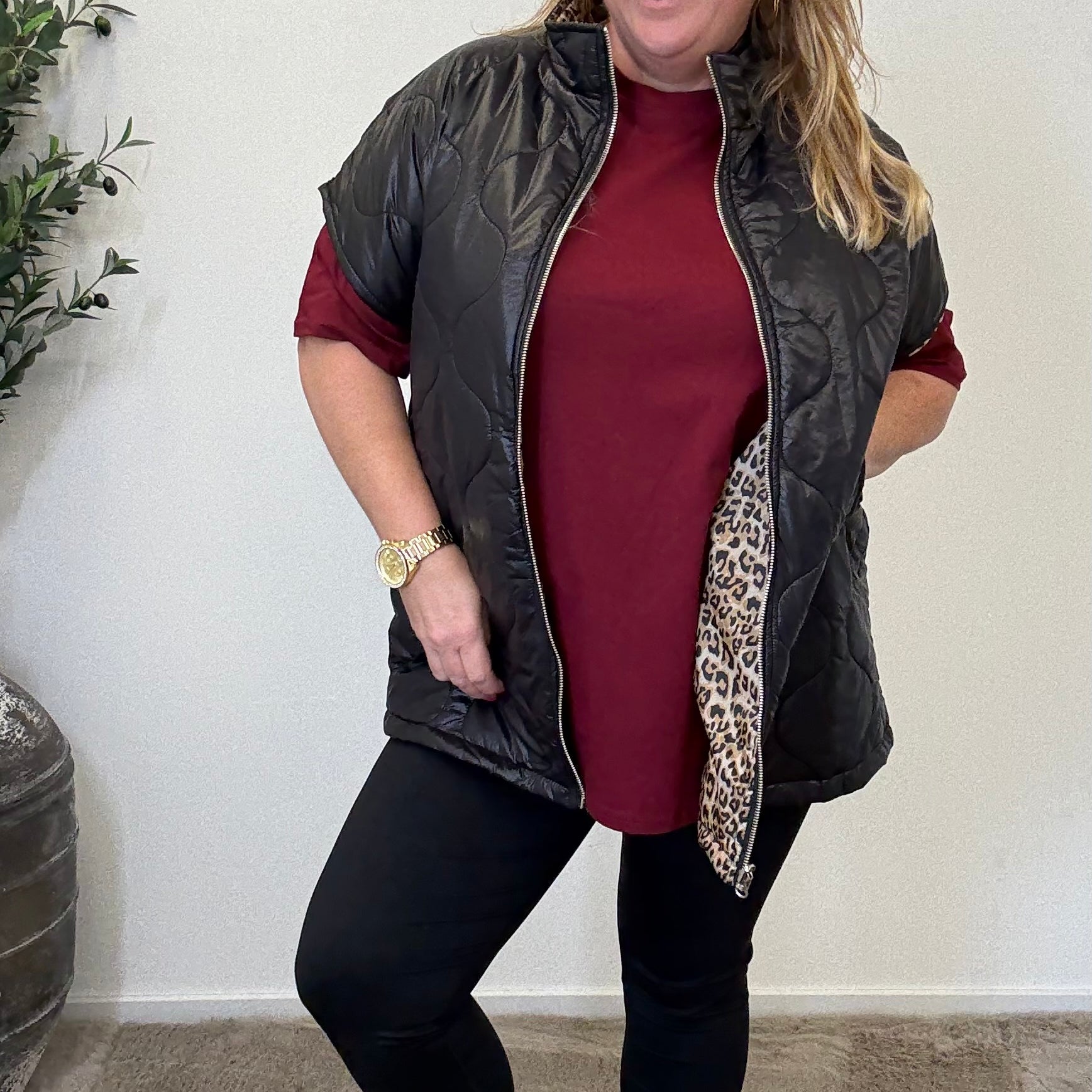 PANTER GILET 2 KANTEN DRAAGBAAR - 1722