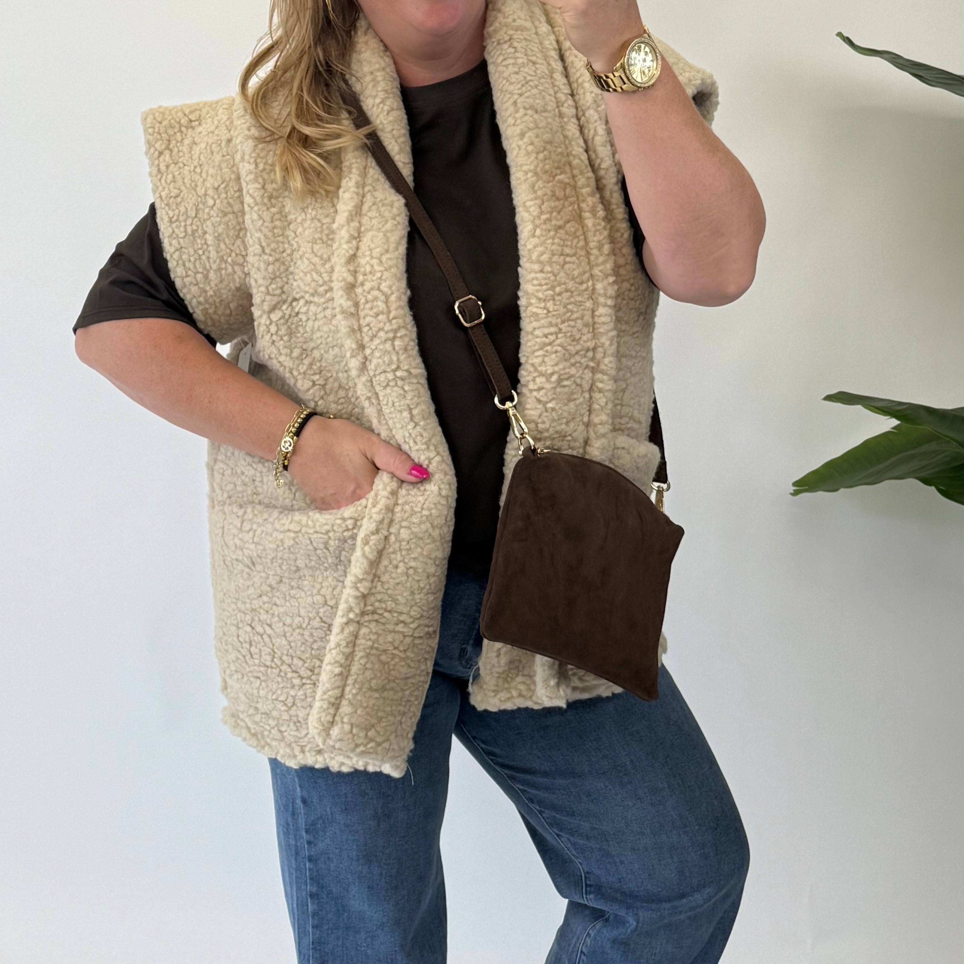 TEDDY GILET KORT - 1719