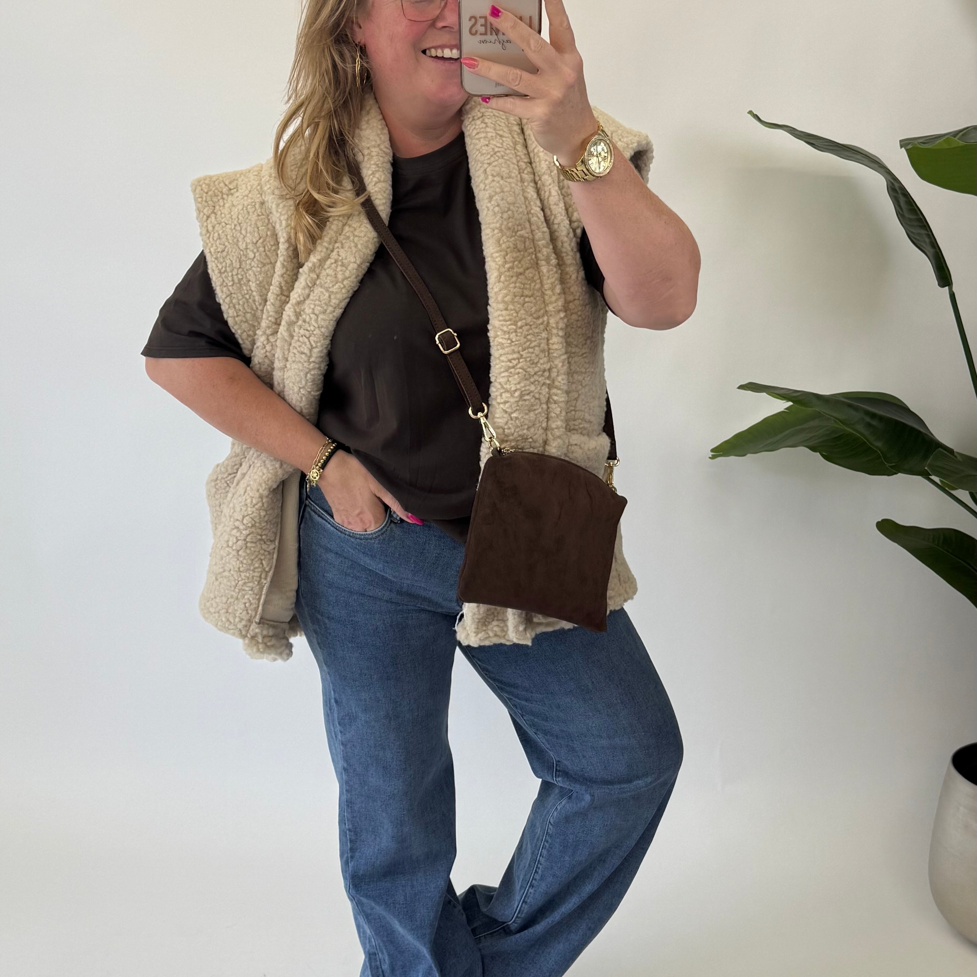 TEDDY GILET KORT - 1719